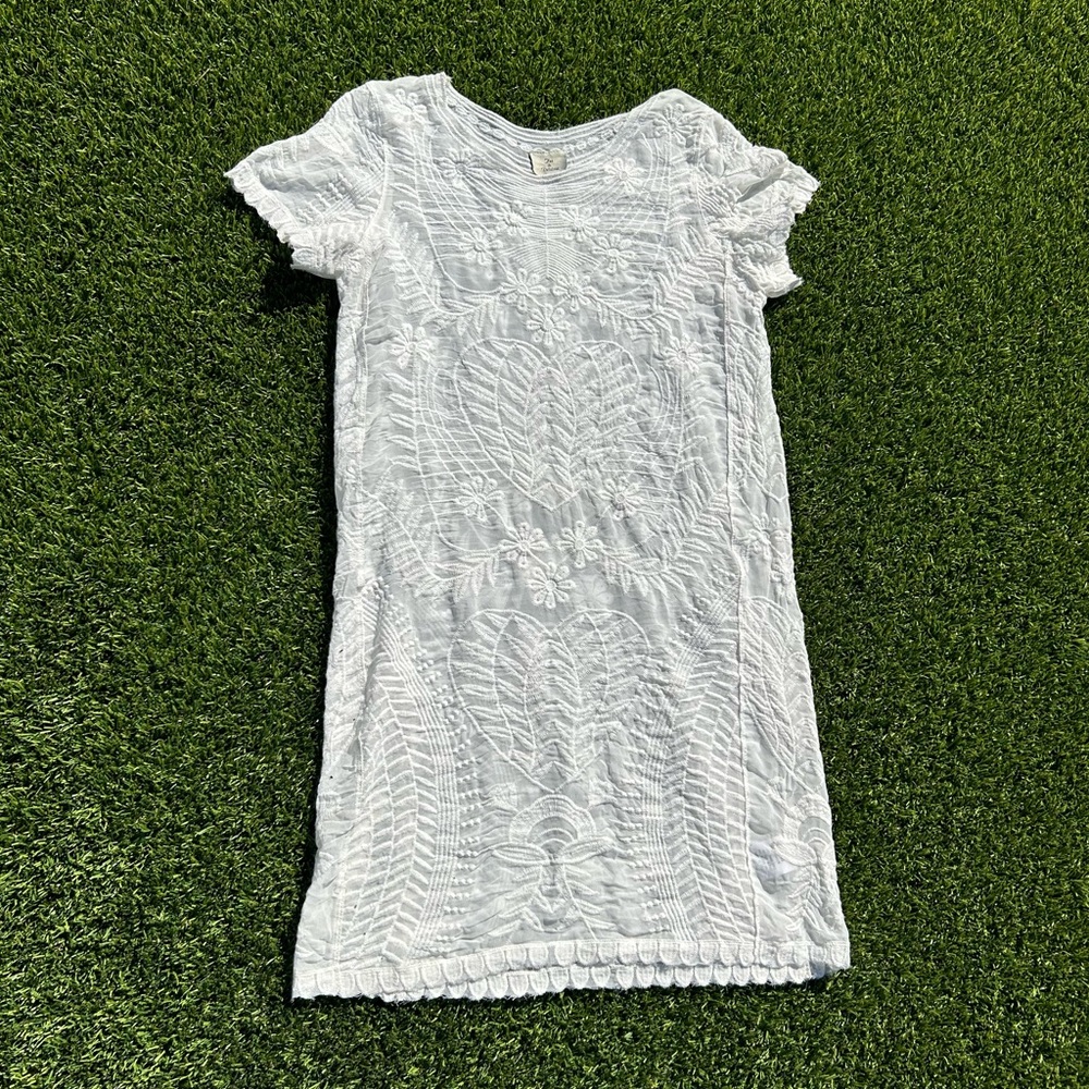‼️ACCEPTING OFFERS ‼️ White Sheer/Lacy Dress